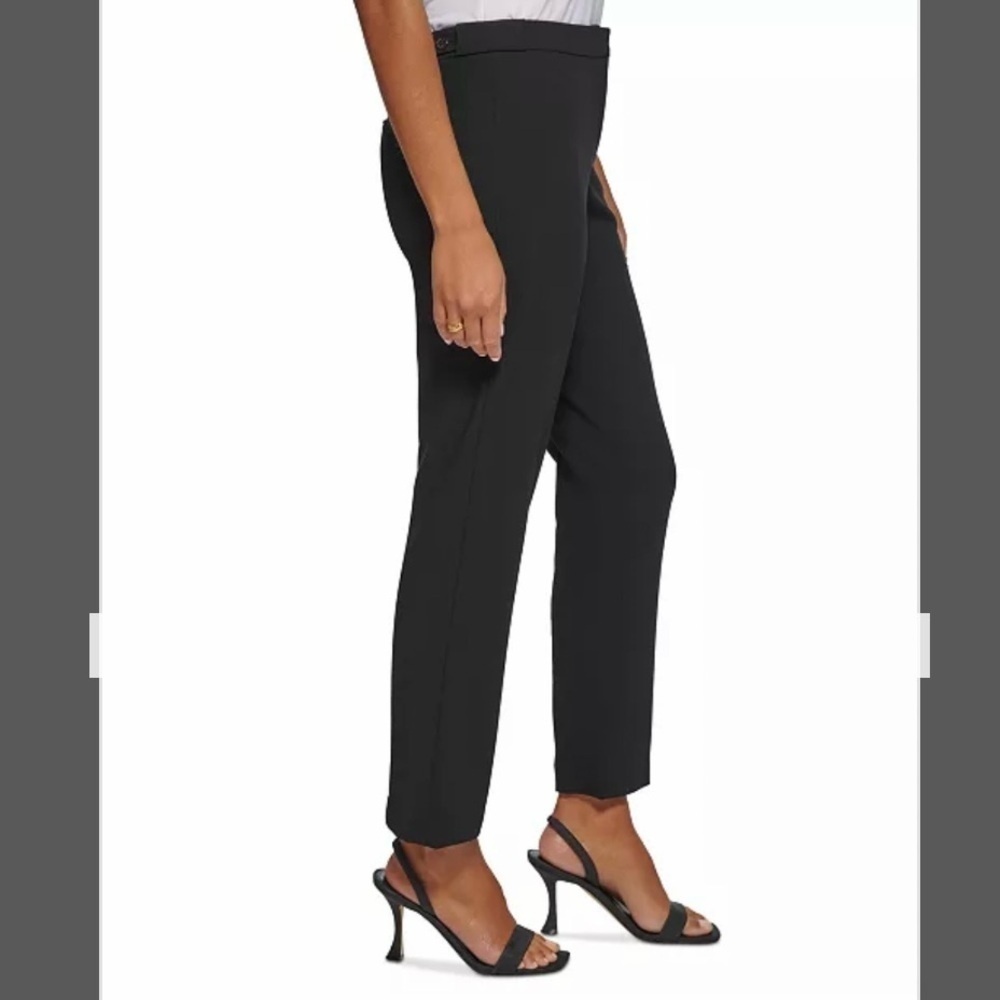 Calvin Klein Women's Highline Ankle Length Pant in Black Size 6P - Picture 3 of 12
